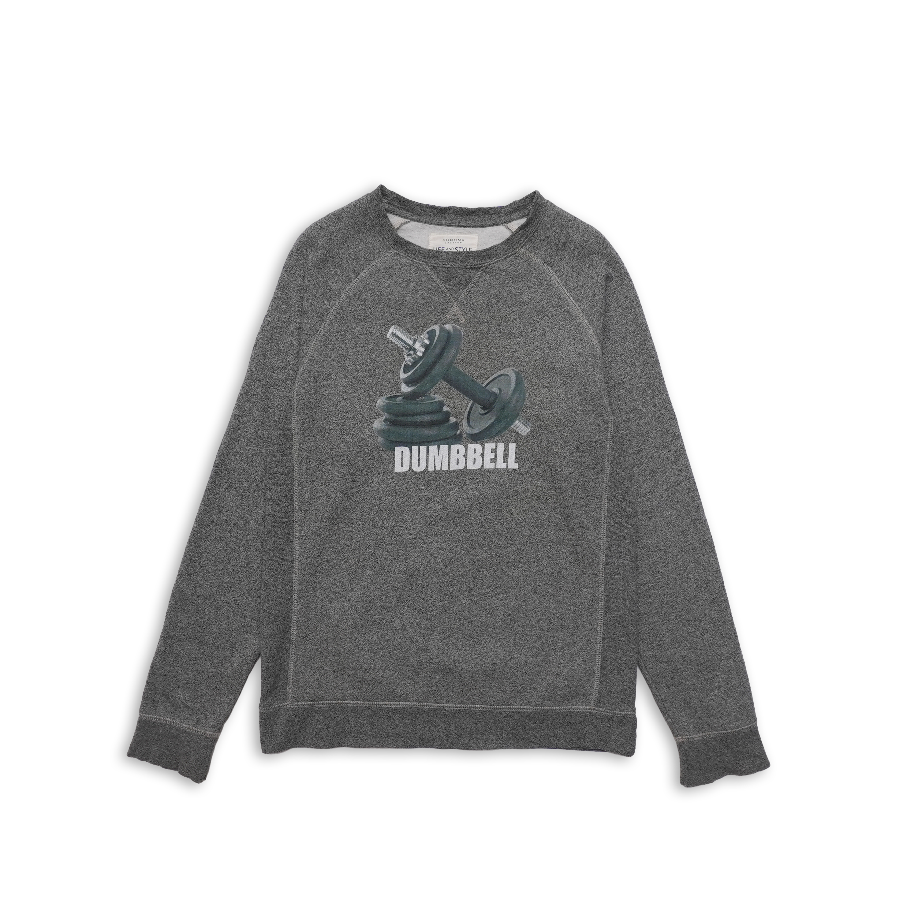 dumbbell sweat light gray size S