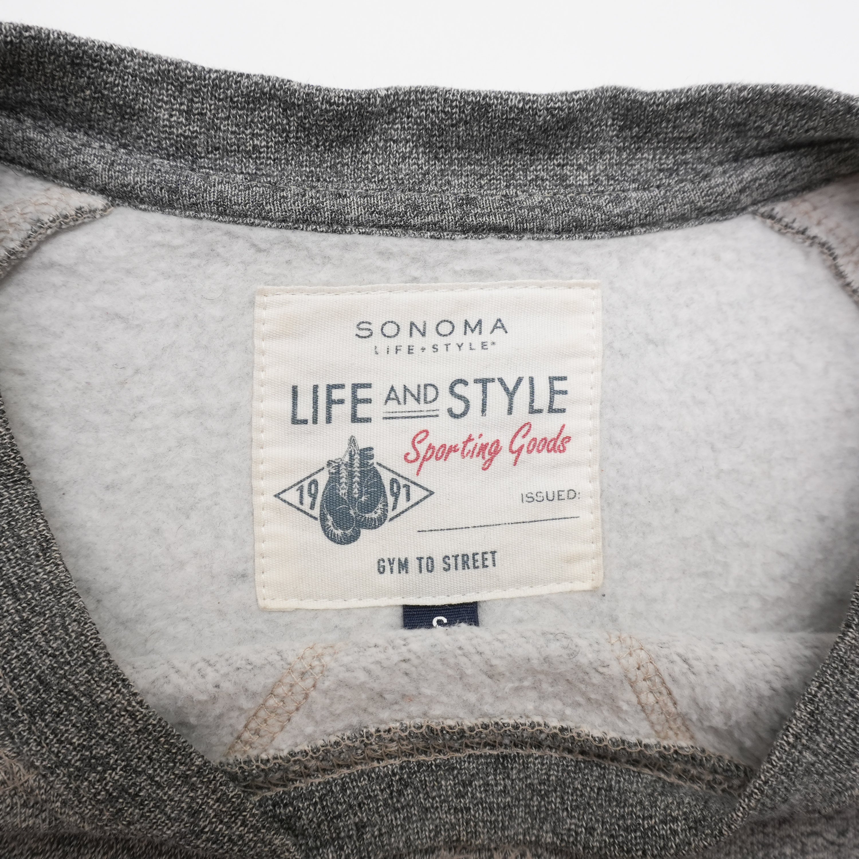 dumbbell sweat light gray size S