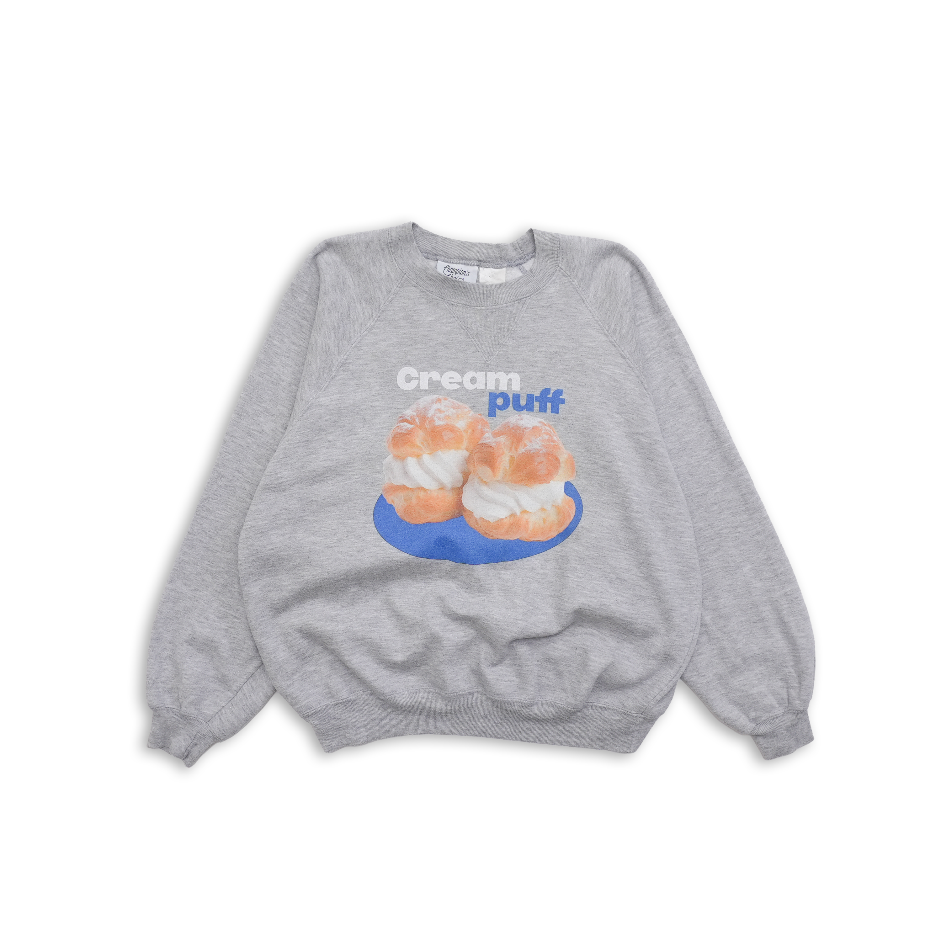 cream puff sweat light gray size M