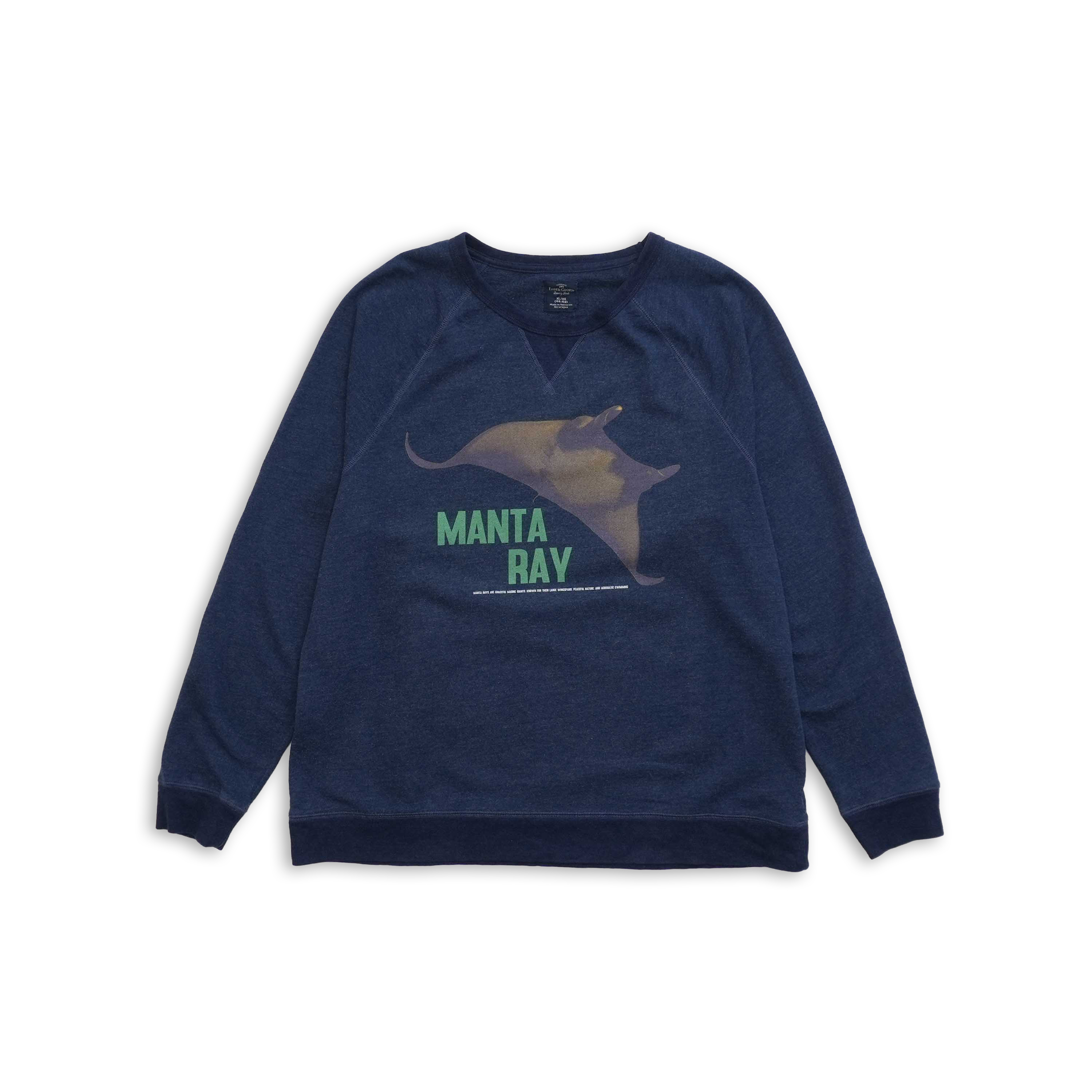 manta ray sweat navy size XL