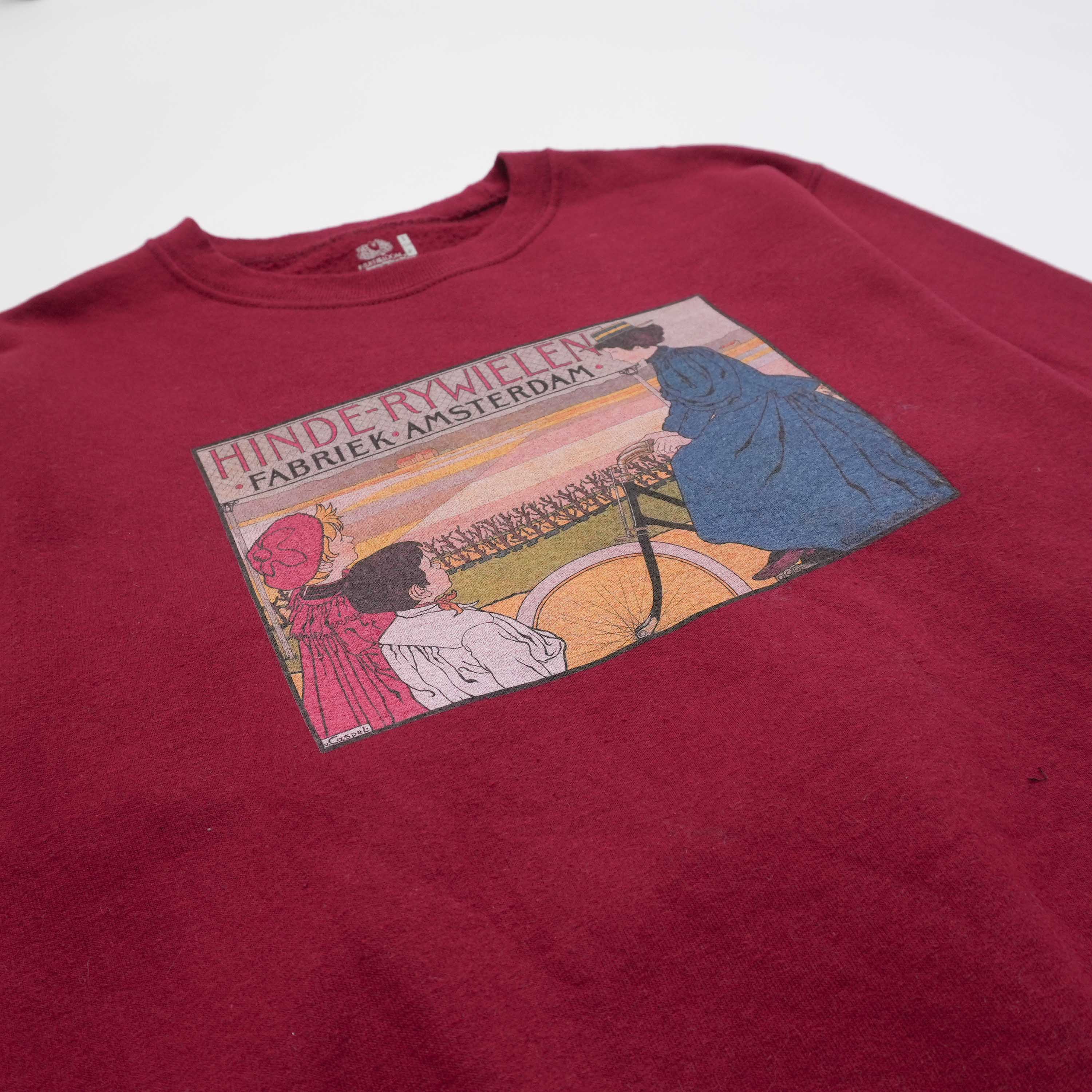 hinde rywielen sweat red size S