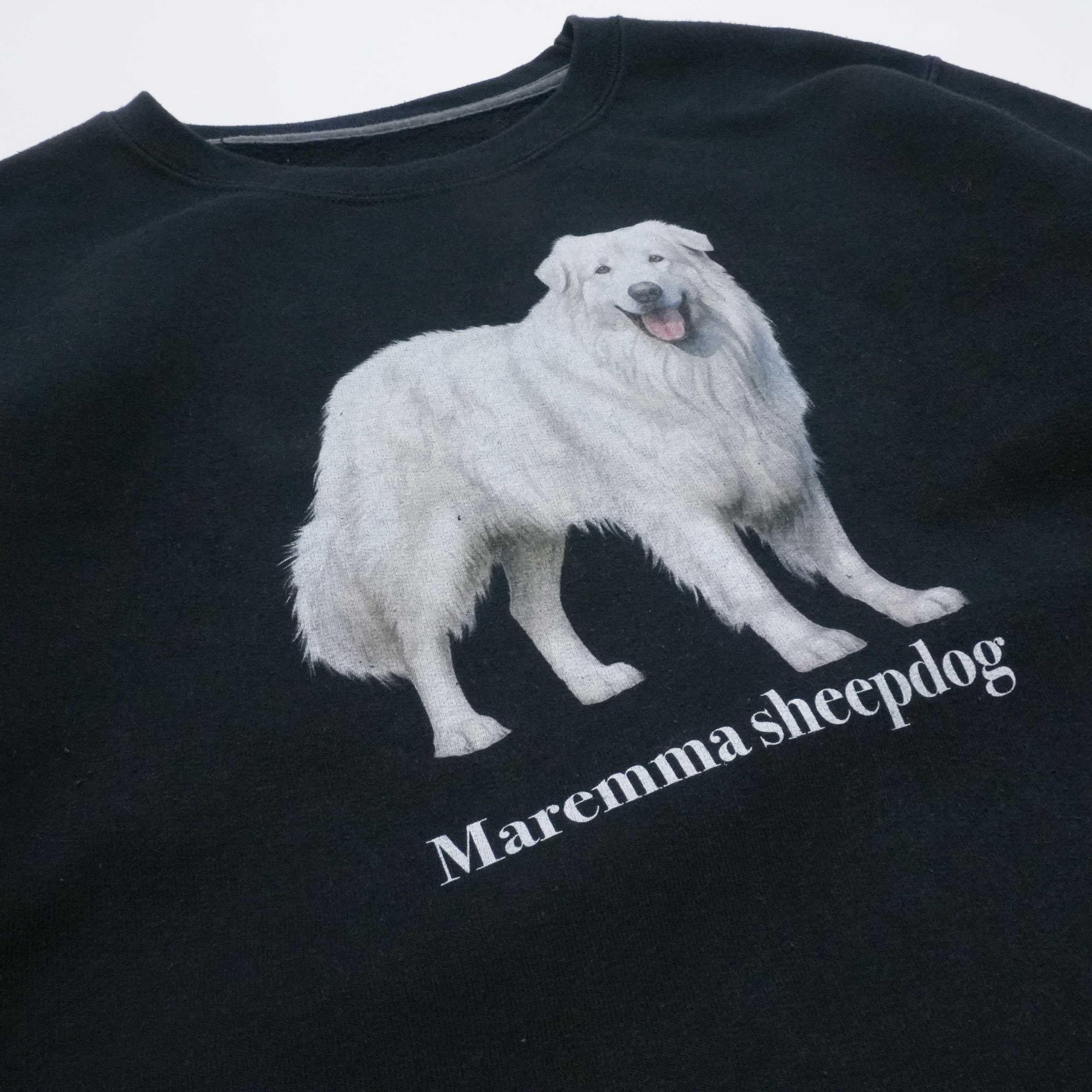 maremma sheepdog sweat black size S