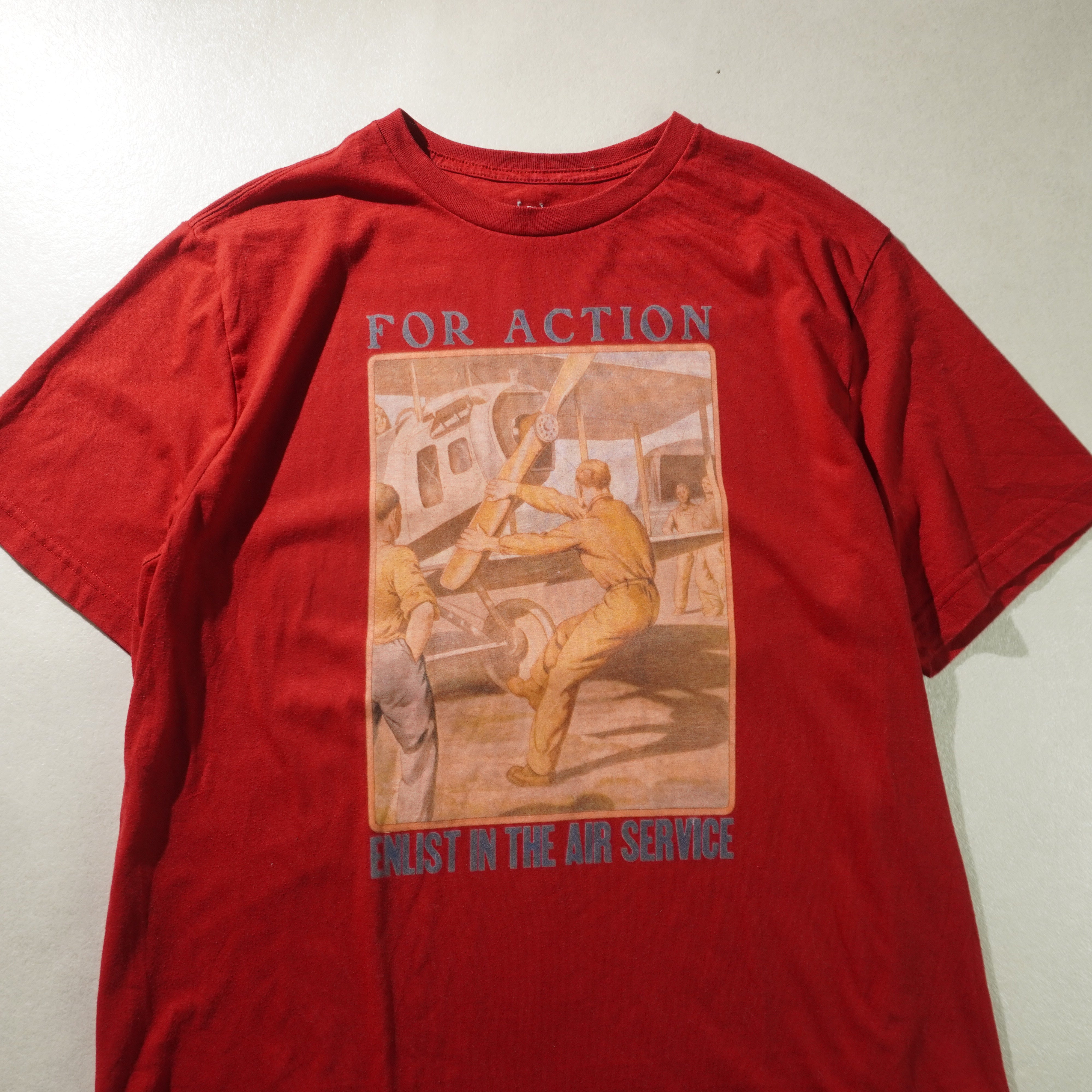 air force tee red size XL