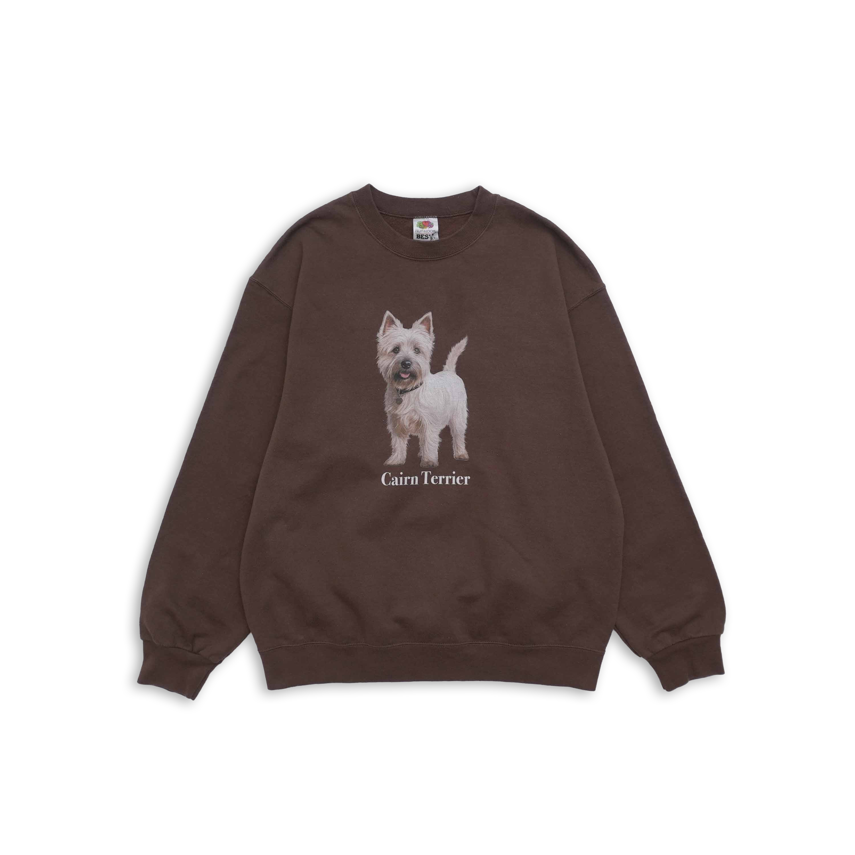 cairn terrier sweat brown size L