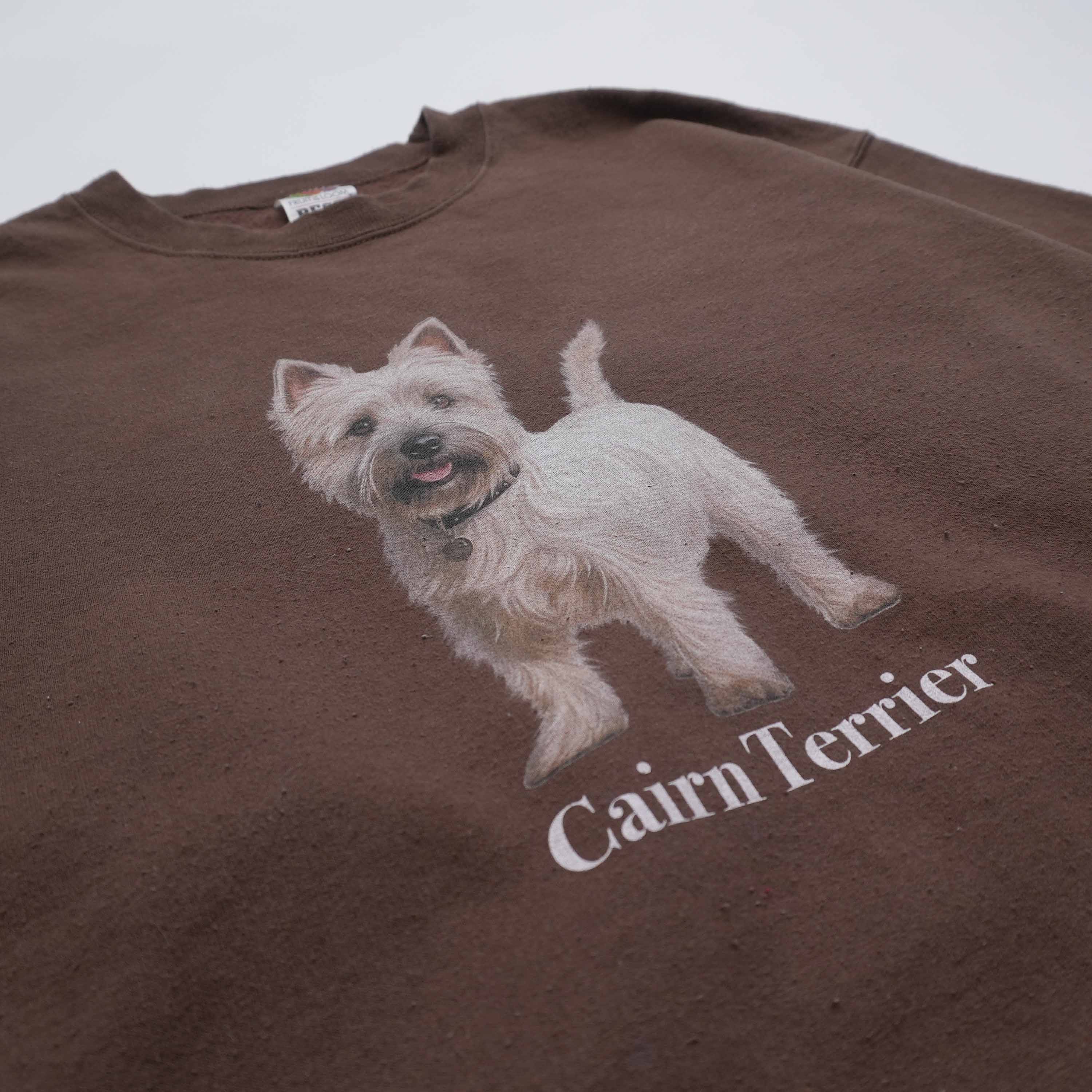 cairn terrier sweat brown size L