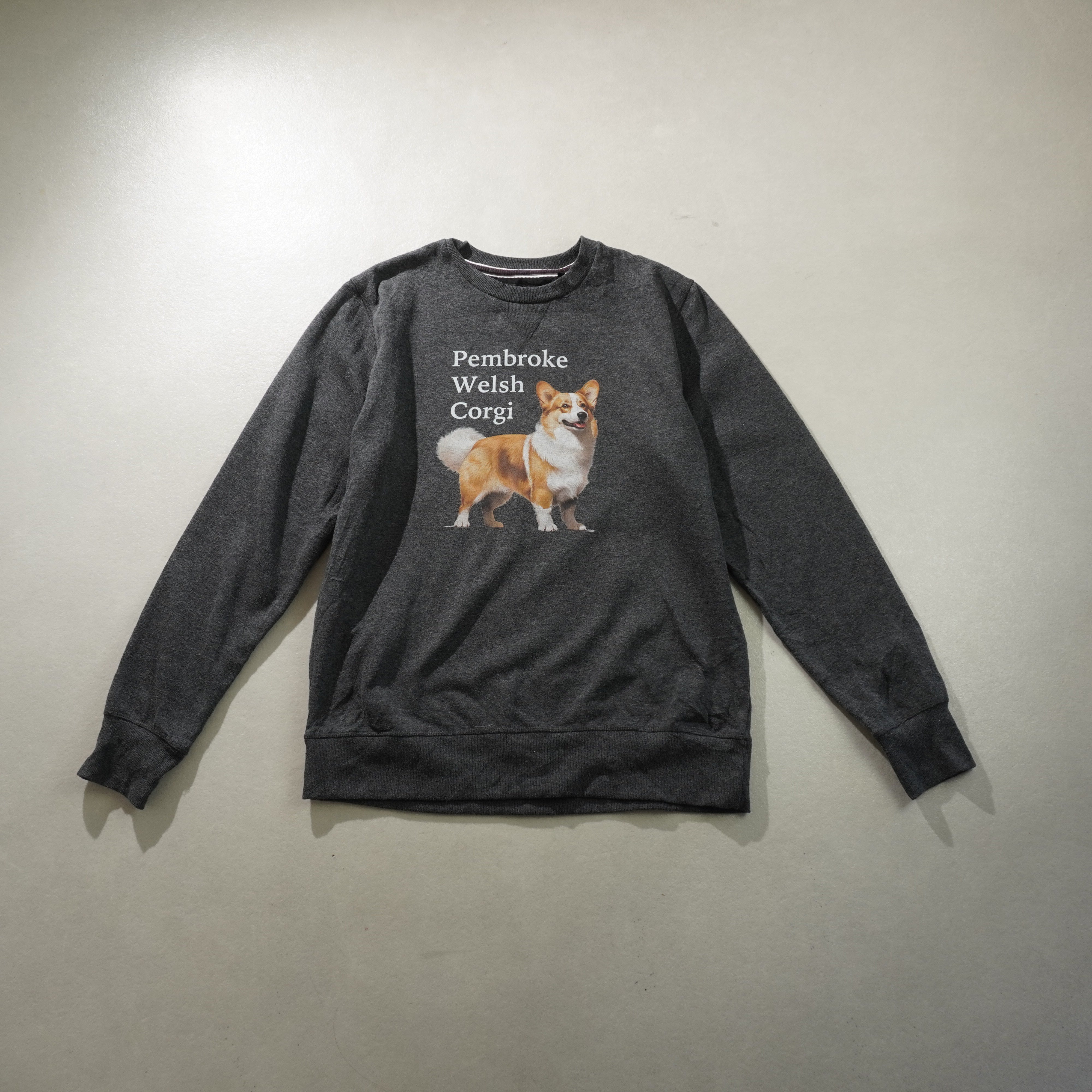 pembroke welsh corgi sweat gray size XL