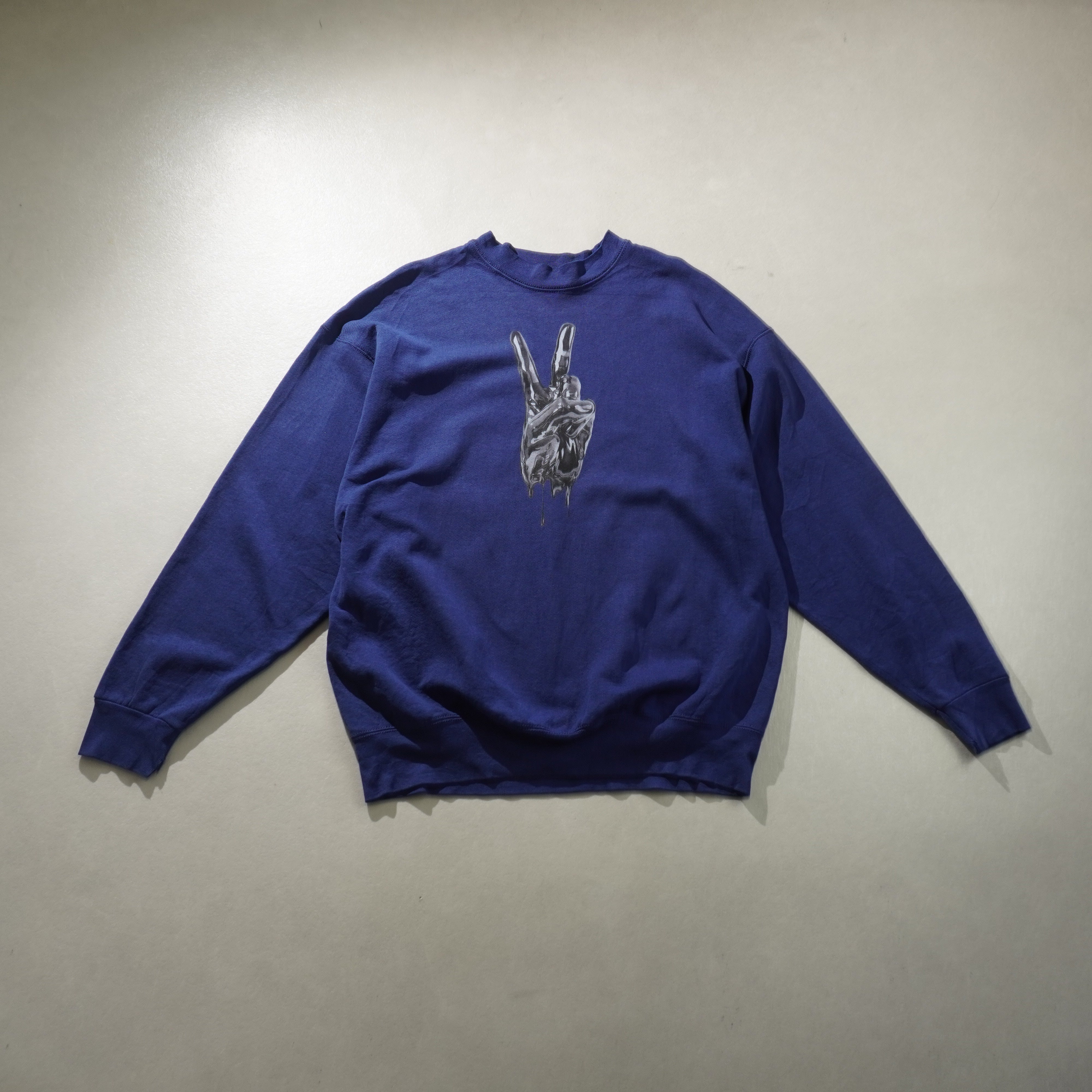 peace sign sweat navy size XL