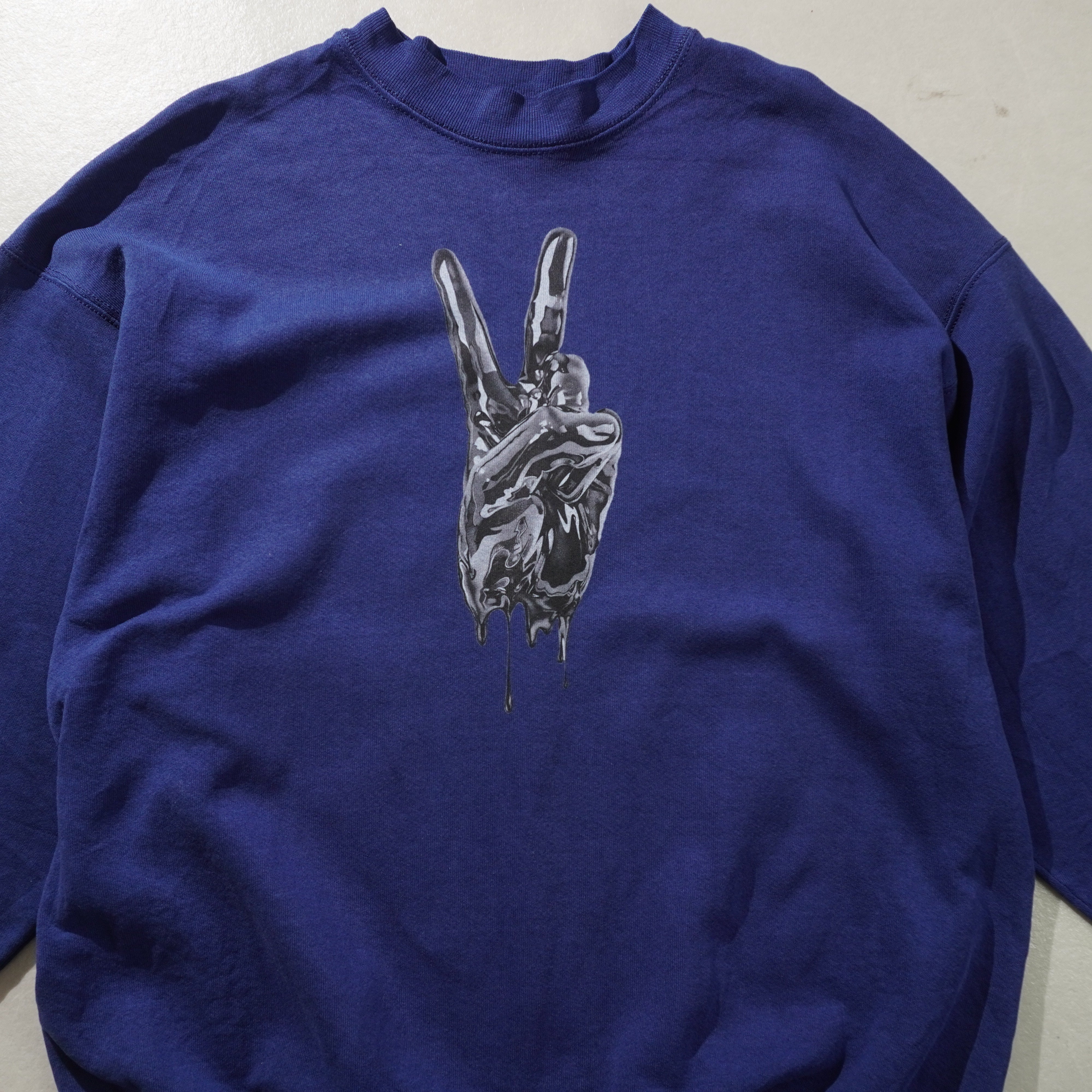 peace sign sweat navy size XL