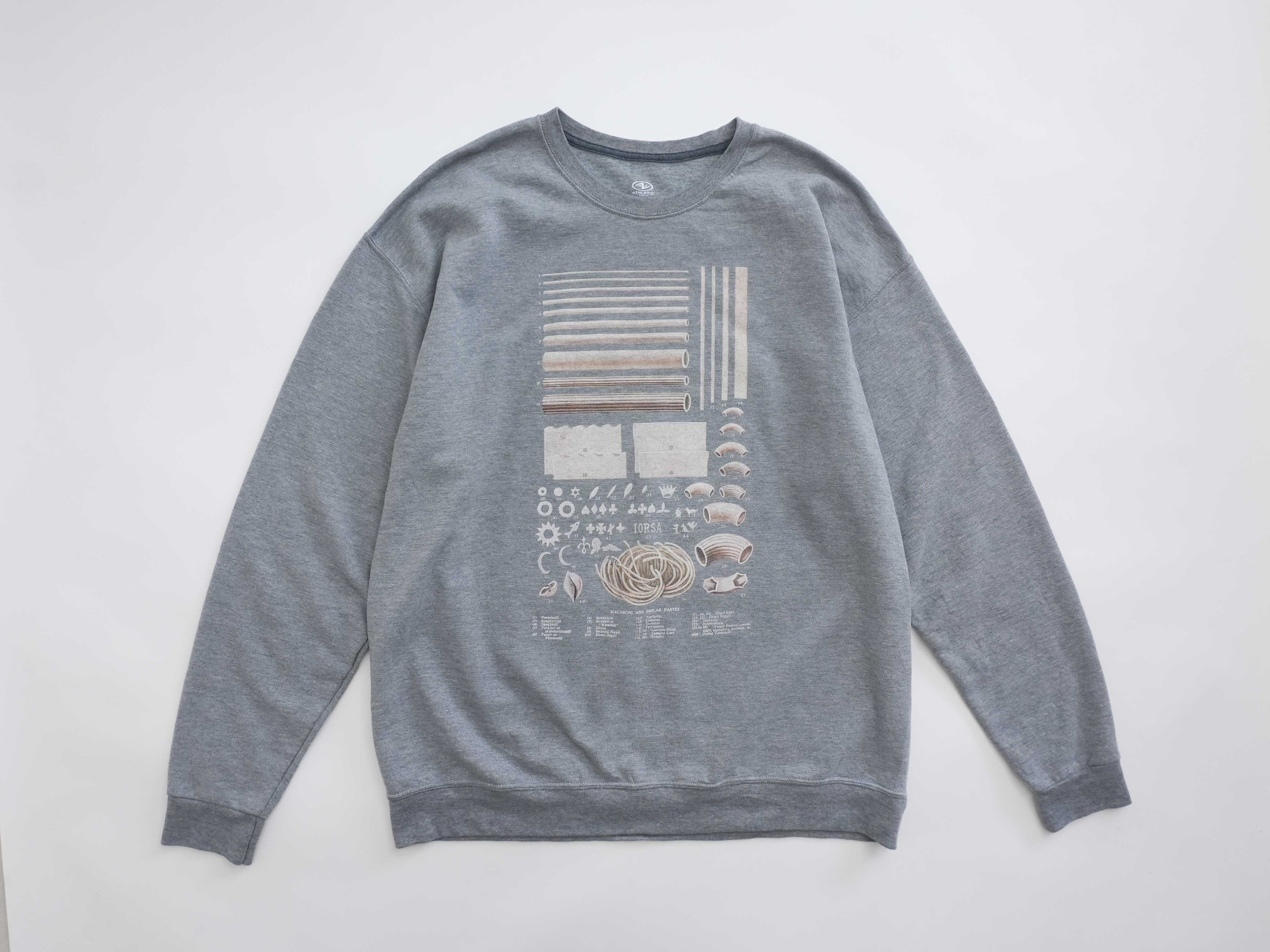 pasta sweat light gray size XL