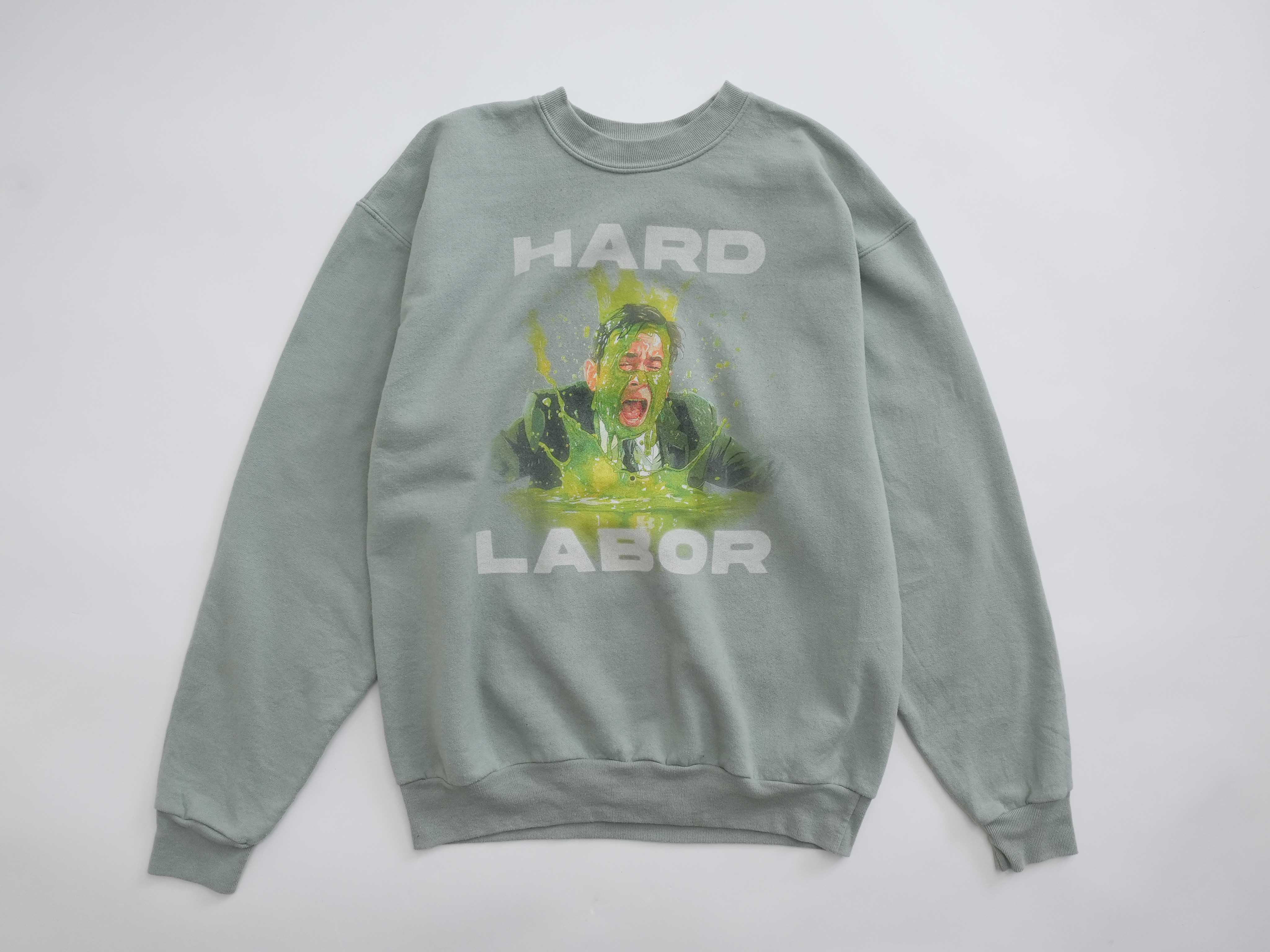 hard labor sweat green size M