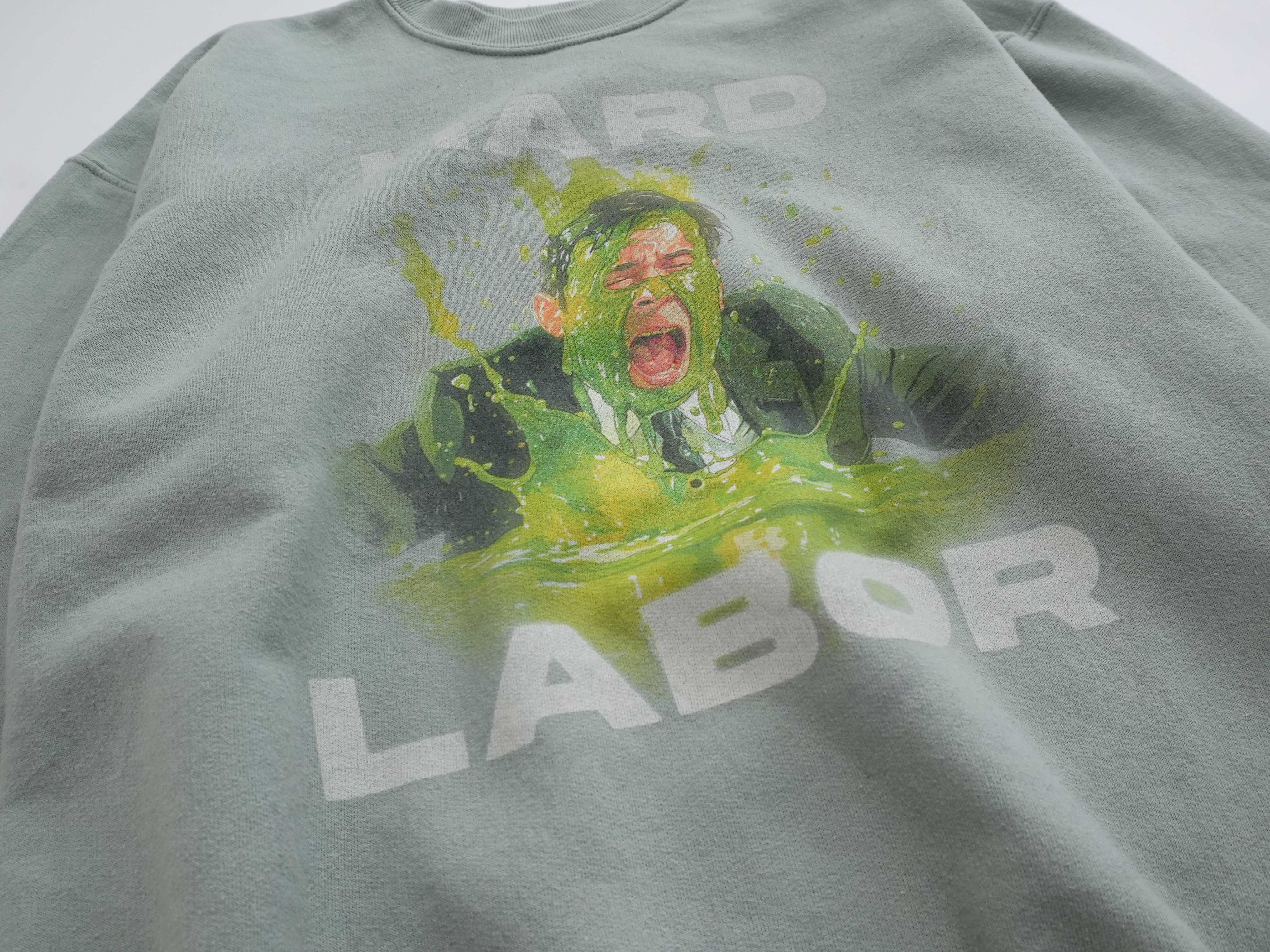 hard labor sweat green size M