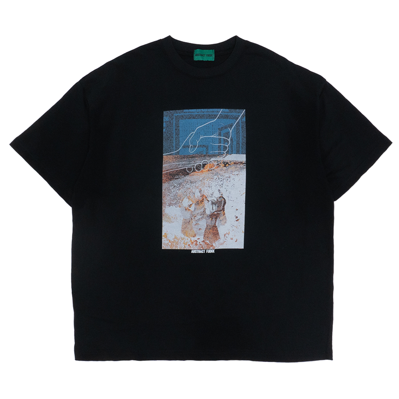 UNUSED circle Tee black 8.1oz