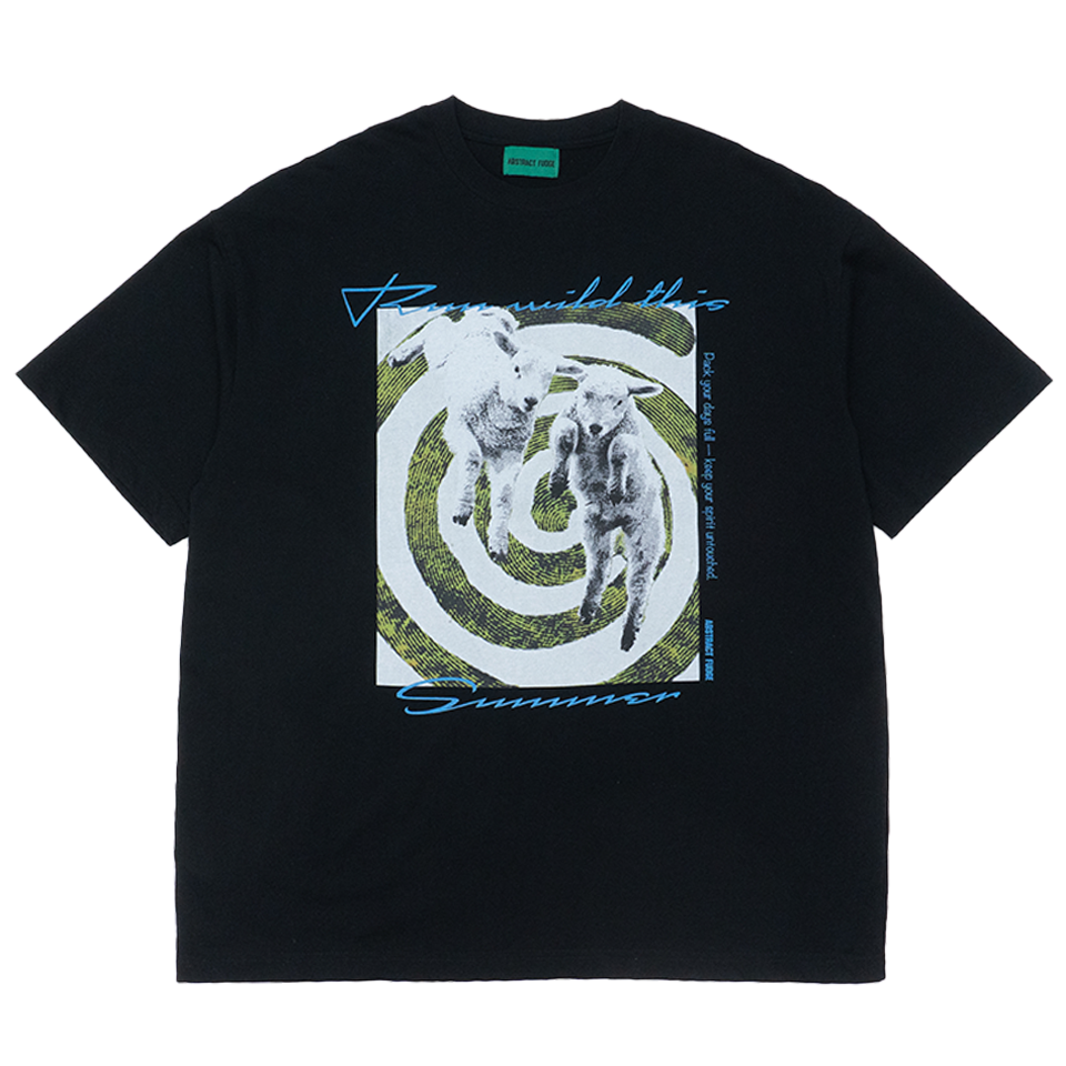 UNUSED sheep Tee black 8.1oz