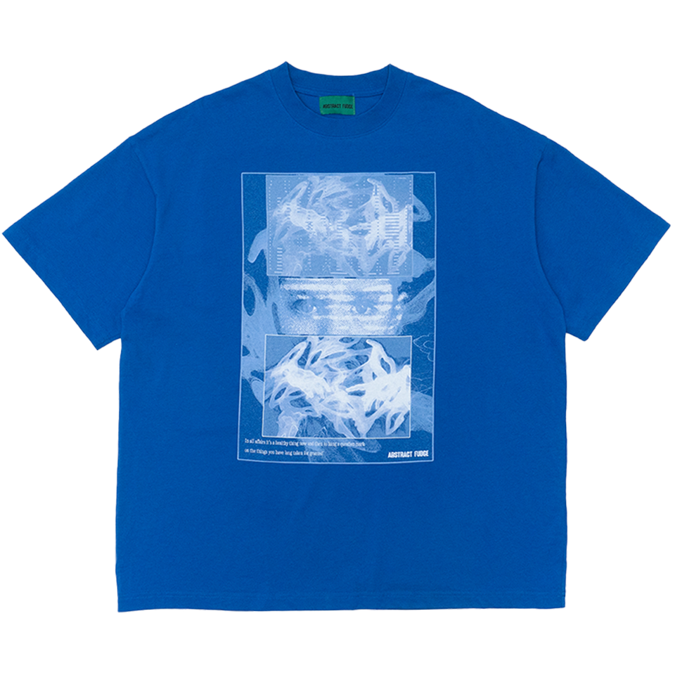 UNUSED modernism Tee blue 8.1oz