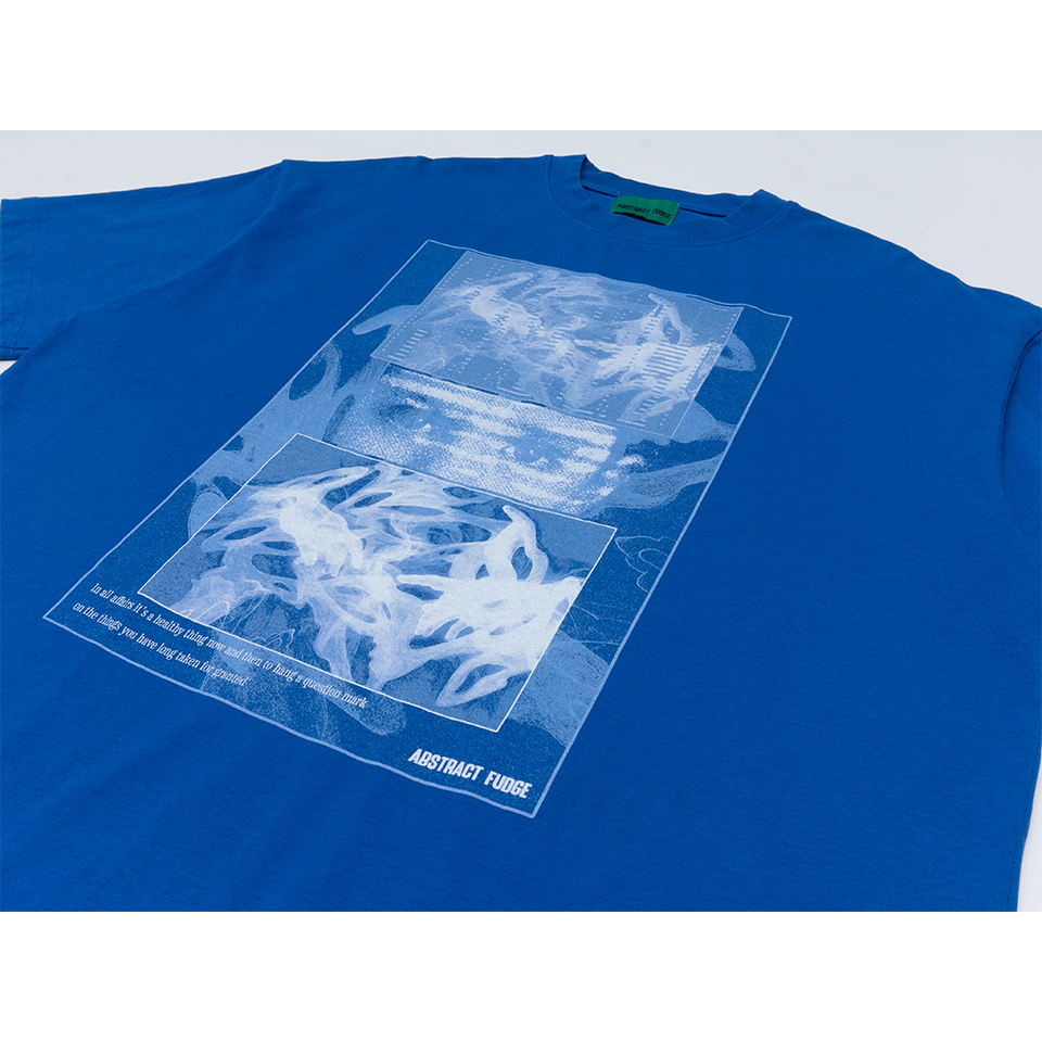 UNUSED modernism Tee blue 8.1oz