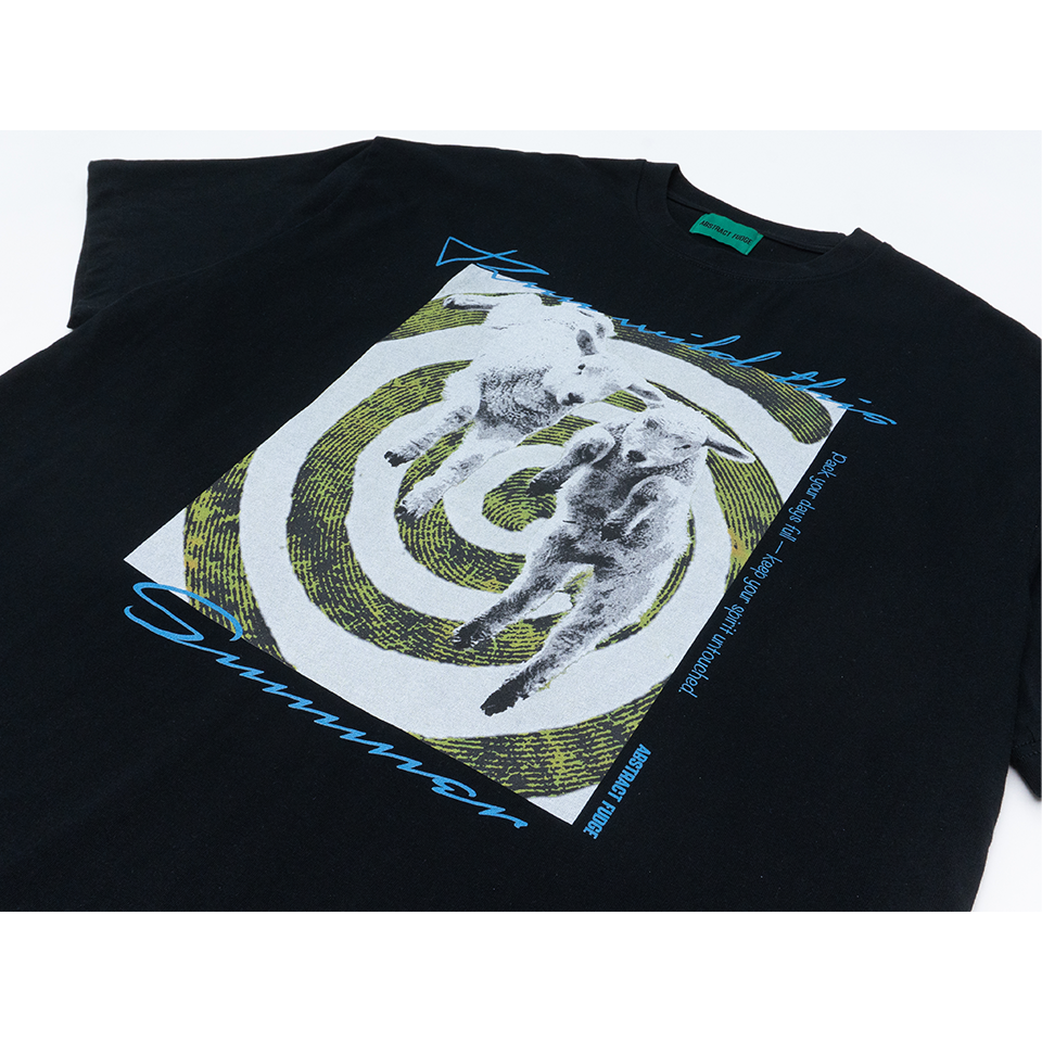 UNUSED sheep Tee black 8.1oz