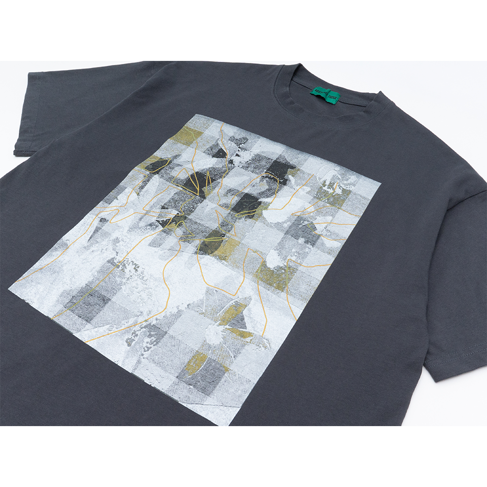 UNUSED abstract Tee dark gray 8.1oz