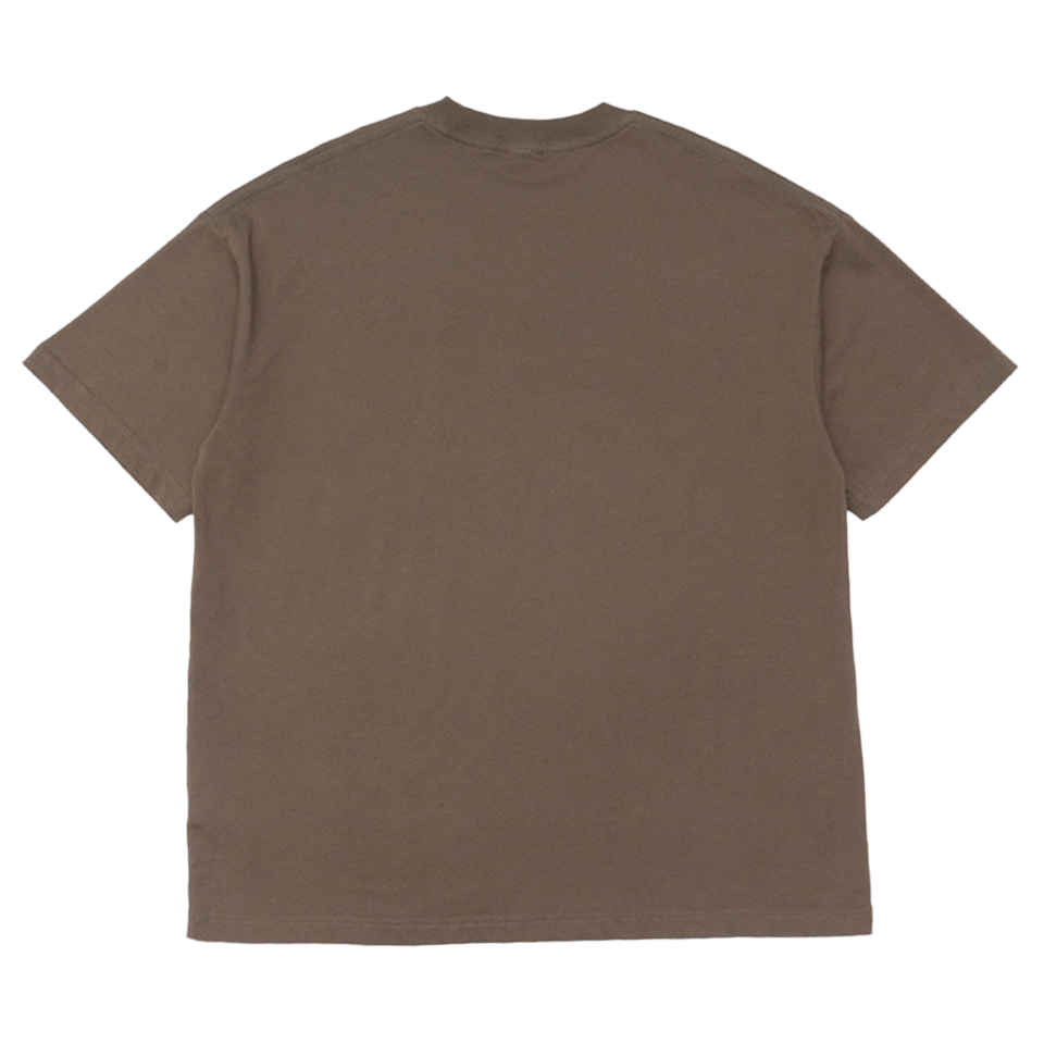 UNUSED abstract Tee brown 8.1oz
