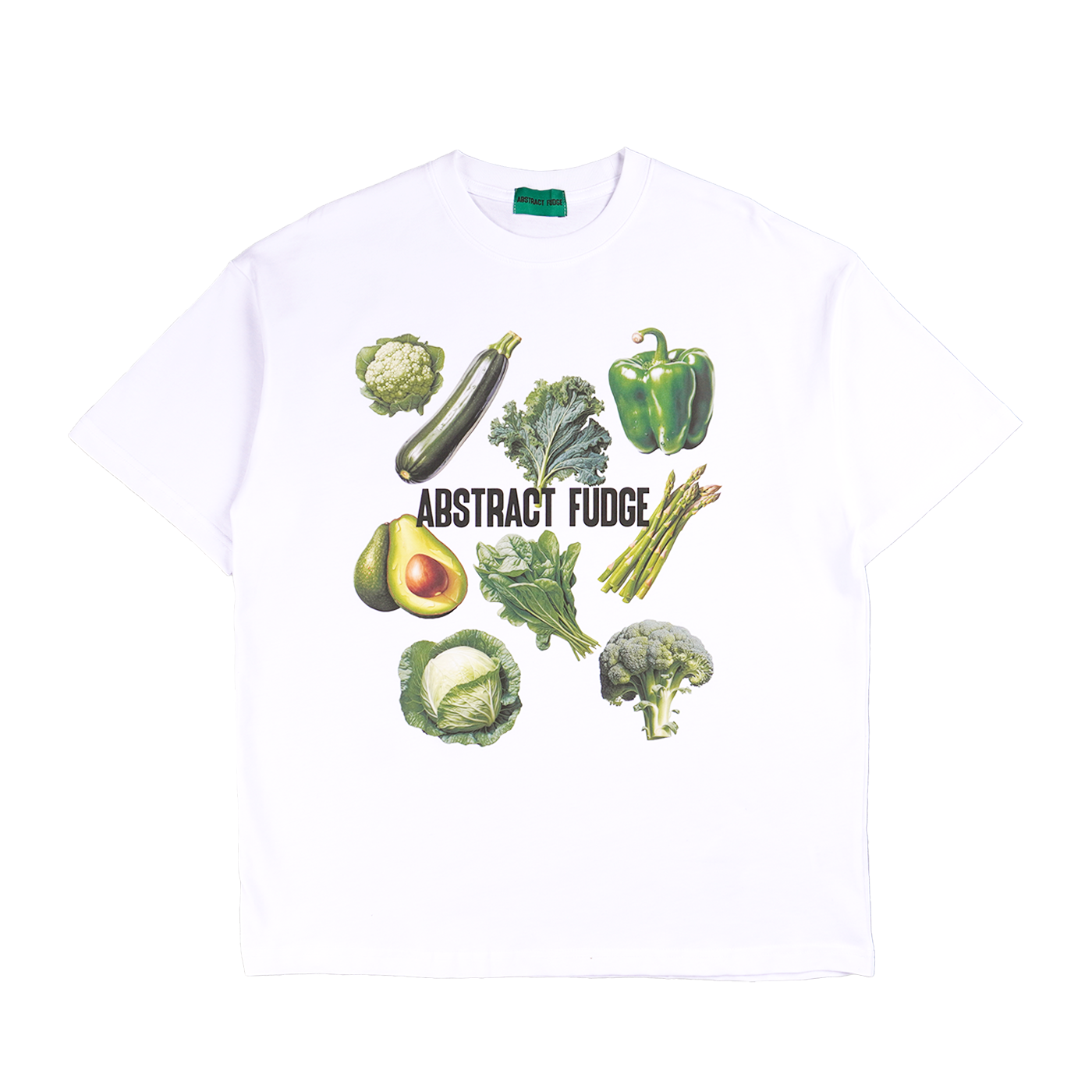 unused vegetable Tee white 8.1oz